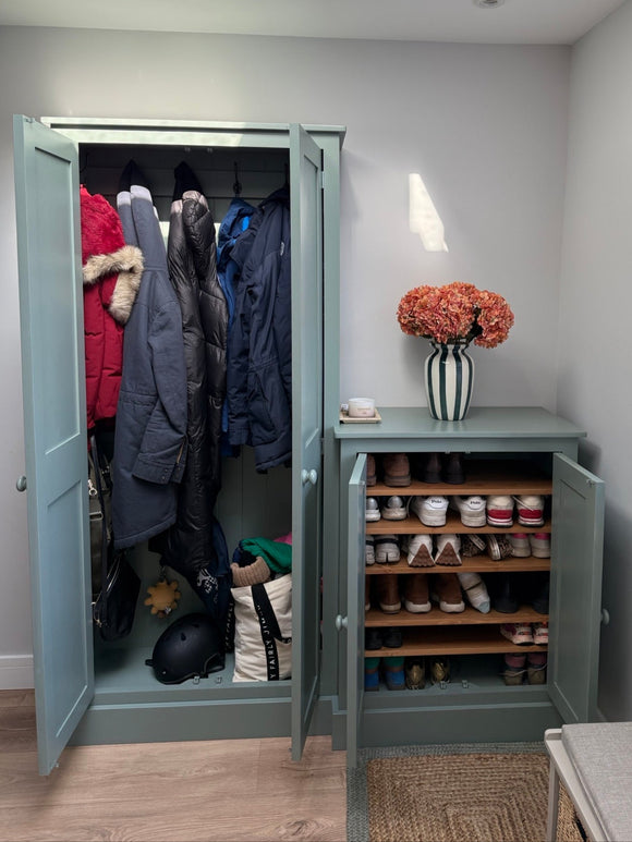 **4 Door Combination Coat and Shoe Storage Cupboard