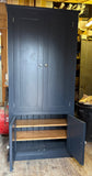 **IN STOCK* 90 cm wide 2 door over 2 door Hallway, Utility, Cloak Room Cupboard - Coat Hooks and Lower Shoe Cupboard