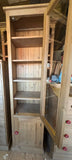^1 Door Glazed over 1 Solid Door Display Cabinet