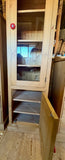 ^1 Door Glazed over 1 Solid Door Display Cabinet