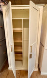 *Utility Storage Cupboard with CENTRAL DIVIDE for Ironing Board , Brooms, Hoover, Laundry etc. ALL SIZES and COLOURS - OPTION 3