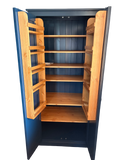 **THIS ONE IS IN STOCK** available NOW - Larder Pantry Cupboard 2 Door Fully Shelved with Spice Racks 90 cm wide x 50 cm x deep x 190 cm high