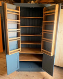 Larder Pantry Cupboard 2 Door Fully Shelved with Spice Racks 📢 Add to your CART to reveal the LOWEST price.