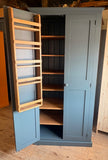 Larder Pantry Cupboard 2 Door Fully Shelved with Spice Racks 📢 Add to your CART to reveal the LOWEST price.