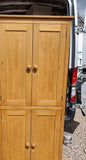 ^SPLIT 8 Door Larder, Utility Room, Kitchen Storage Cupboard with Spice Racks (40 cm deep)