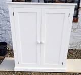 Bespoke Low Hallway Shoe Cupboard 2 Door - Shaker Style (35 cm deep)