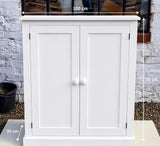 Bespoke Low Hallway Shoe Cupboard 2 Door - Shaker Style (35 cm deep)