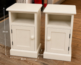 Bespoke Bedside Chest / Pot Cupboard Solid Wood 1 Door and Open Space