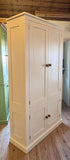 Panelled Hallway, Cloak Room 2 Door Storage Cupboard with Coat Hooks and 2 Door Lower Shoe Cupboard with or without TOP BOX (35 cm deep)