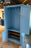 Panelled Hallway, Cloak Room 2 Door Storage Cupboard with Coat Hooks and 2 Door Lower Shoe Cupboard with or without TOP BOX (35 cm deep)