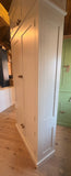 Panelled Hallway, Cloak Room 2 Door Storage Cupboard with Coat Hooks and 2 Door Lower Shoe Cupboard with or without TOP BOX (35 cm deep)