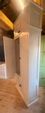 Panelled Hallway, Cloak Room 2 Door Storage Cupboard with Coat Hooks and 2 Door Lower Shoe Cupboard with or without TOP BOX (35 cm deep)