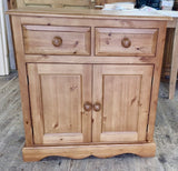 *SIDEBOARD 2 Door 2 Drawer - Shallow depth  (13" deep)