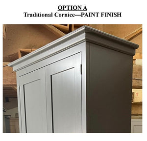 Traditional Cornice on our furniture