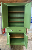 Housekeeper / Coffee & Tea Station 2 Door with 2 over 2 Base (No Spice Racks) - 2m High TRADITIONAL CORNICE