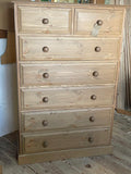 *Solid Pine 2 over 5 Chest of Drawers - 36" wide