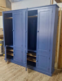 Hallway (4 door + 4 door), Utility, Cloak Room Storage Cupboard with Coat Hooks and Lower Shoe Cupboard (35 cm deep) WIDTHS 156 cm, 176 cm and 196 cm
