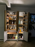 **3 Door Cocktail / Drinks Cabinet, Cupboard with Storage Racks (40 cm deep)