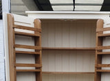 ^NEW DESIGN 4 Door WINE RACK Larder, Utility Room, Kitchen Storage Cupboard with or with-out Spice Racks (40 cm deep)