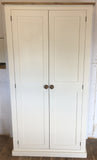 >NEW 2 door Hallway, Utility, Cloak Room Storage Cupboard with Coat Hooks and 3 Shelves (35 cm deep) ALL SIZE VARIATIONS - Option 5