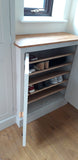 >Shaker Style Low 2 Door Hallway Shoe Cupboard - to match our Tall Hall Cupboard (35 cm deep)