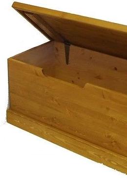 Blanket Box Solid Pine Toy Box Medium Cheshire Pine and Oak