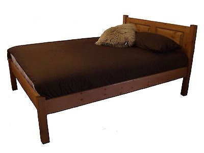 >Solid Pine Bed Frame with Low Foot Board
