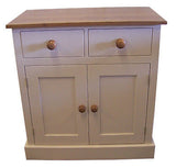 >Shaker Style 2'6" Shallow Hall Sideboard - 2 Door 2 Drawer (13" deep) - PAINTED