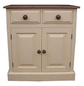 >Shaker Style 2'6" Shallow Hall Sideboard - 2 Door 2 Drawer (13" deep) - PAINTED