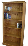 >Solid Pine Home Office / Study Bookcase - 78"h x 42"w - Adjustable Shelves