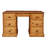 Dressing Table / DESK 6 Drawer Double Pedetal - Solid Wood