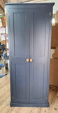 >2 Door Entrance Hall Cloak Room Cupboard with Hooks and Shelves