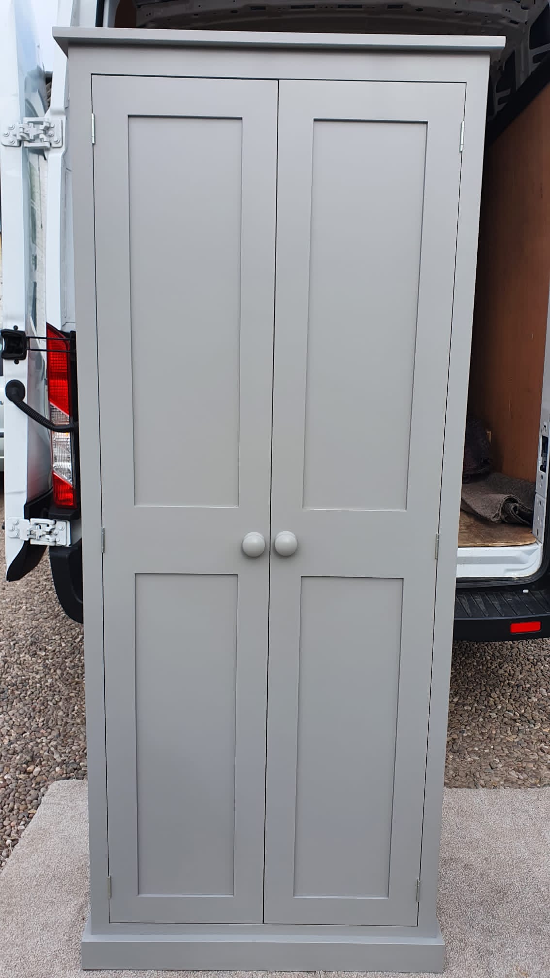 60 cm Hall Utility Room Cloak Room Coat Shoe Storage Cupboard Cheshire Pine and Oak