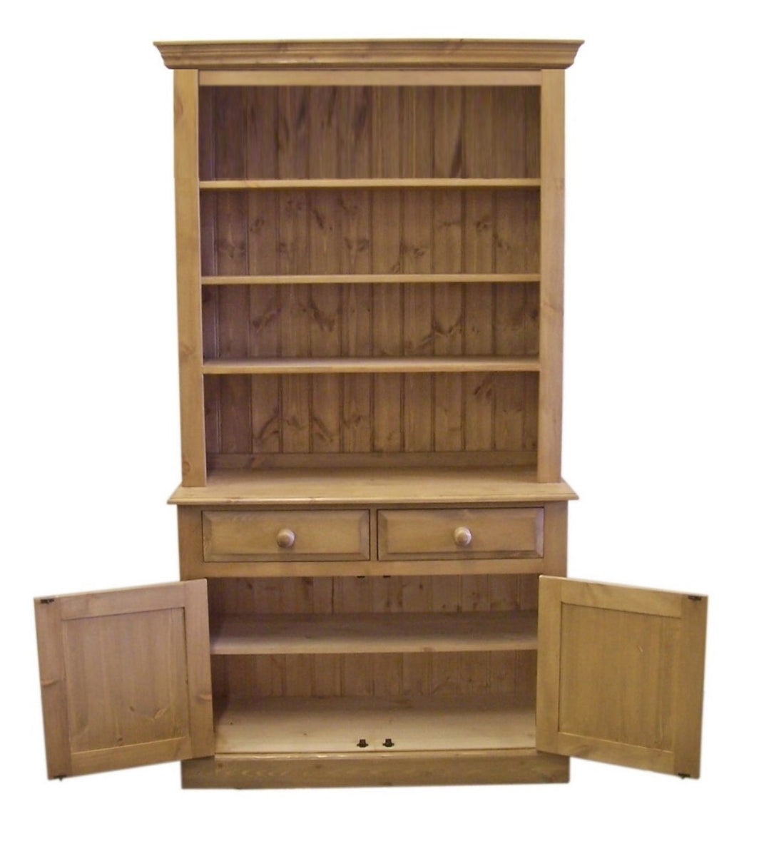 ^2 Door 2 Drawer OPEN TOP Dresser - Various Sizes – Cheshire Pine and Oak