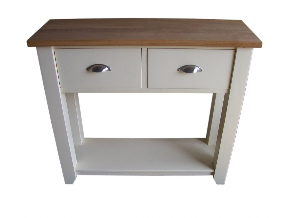 *2 Drawer Console Table - Cheshire Pine and Oak