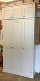 <3 Door Larder, Utility Room, Kitchen Storage Cupboard with Spice Racks (40 cm  deep) and EXTRA TOP BOX Storage