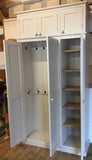 >3 Door Hall, Utility Room, Toys, Cloak Room Coat & Shoe OPTION 1 with Extra Top Box Storage Cupboard (35 cm deep)