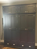 *NEW 4 Door, 2 Drawer Storage Cupboard and Extra Top Box Storage - Fully Shelved - 176 cm wide (40 cm deep)