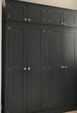 >4 Door Hall/Larder Storage Cupboard for kitchen items, toys etc with Shelves WITH or WITH-OUT Top Box Storage (35 cm deep) OPTION 3