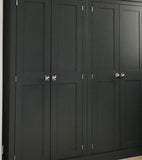 >NEW 4 Door WINE RACK Larder, Utility Room, Kitchen Storage Cupboard with or with-out Spice Racks (40 cm deep)