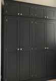 >4 Door Hall Coat & Shoe or Toys Storage Cupboard with Hooks and Shelves WITH or WITH-OUT Extra Top Box Storage  (35 cm deep) OPTION 2