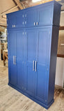 ~4 Door Hall Coat & Shoe or Toys Storage Cupboard, Hooks, Shelves and EXTRA TOP BOX Storage (40 cm deep) OPTION 1