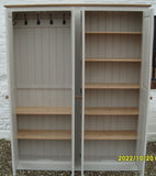 *4 Door Hall Coat & Shoe or Toys Storage Cupboard with Hooks and Shelves (40 cm deep) OPTION 1