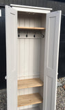 *2 door Hallway, Utility, Cloak Room Storage Cupboard with Coat Hooks and 3 Shelves (40 cm deep) ALL SIZE VARIATIONS - Option 5