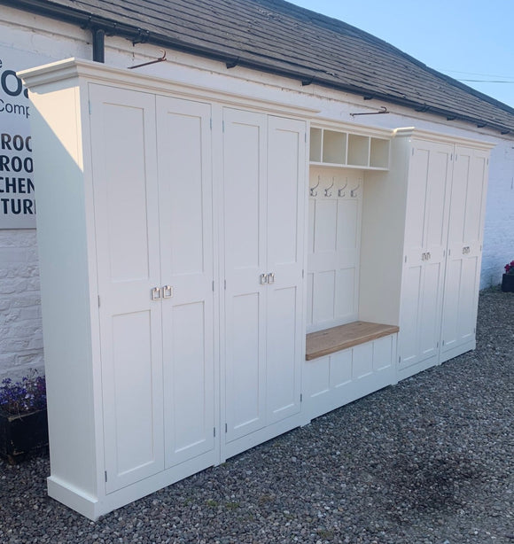 Cloakroom Rack Extra Large Hallway, Boot Room, Cloakroom Storage Cupboard with Shoe ...