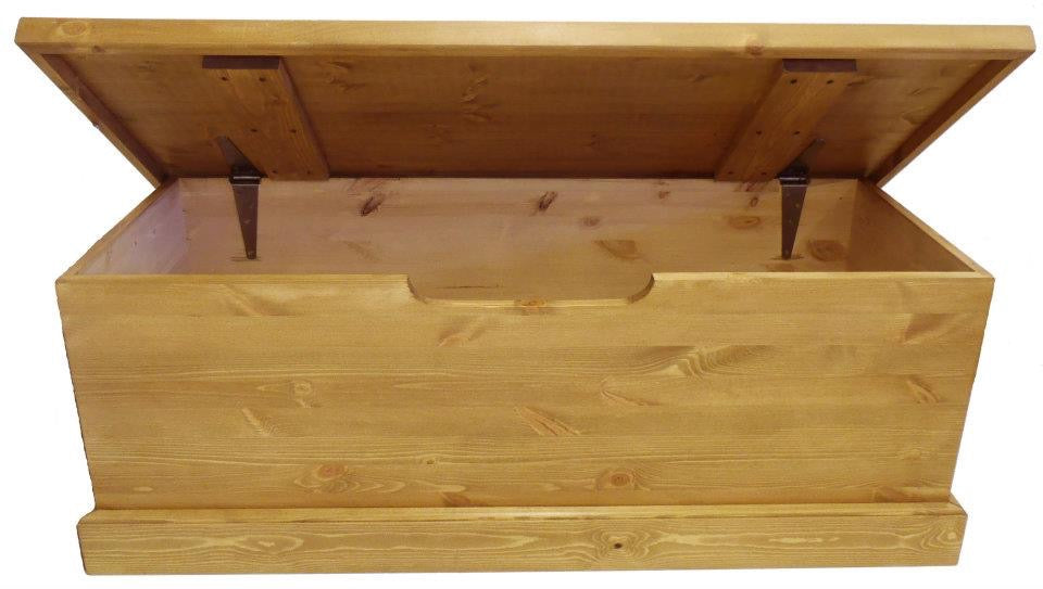 Blanket Box Solid Pine Toy Box (Medium) – Cheshire Pine and Oak