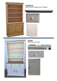 >2 Door 2 Drawer OPEN TOP Dresser - Various Sizes