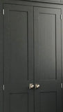 *Larder Pantry Kitchen Utility Cupboard with Spice Racks (40 cm or 50 cm deep) 2 Door over 2 Door Storage