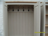 *4 Door Hall Coat & Shoe or Toys Storage Cupboard with Hooks and Shelves (40 cm deep) OPTION 1