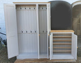 Hall cupboard and Low shoe cupboard